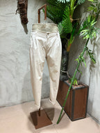 PANTALONI IN COTONE - PANNA,SABBIA,BLU