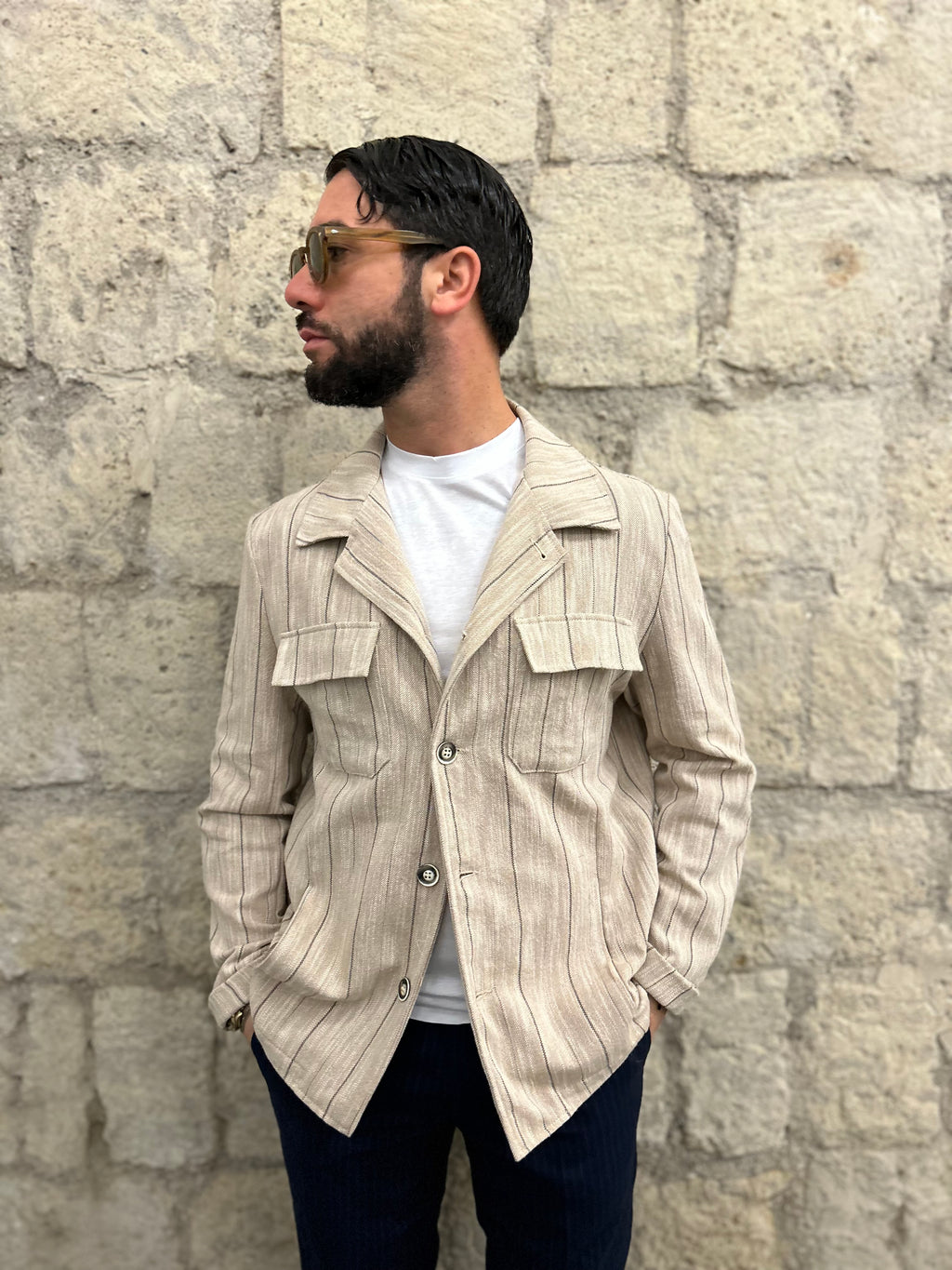 SAHARIANA STRIPES - BEIGE