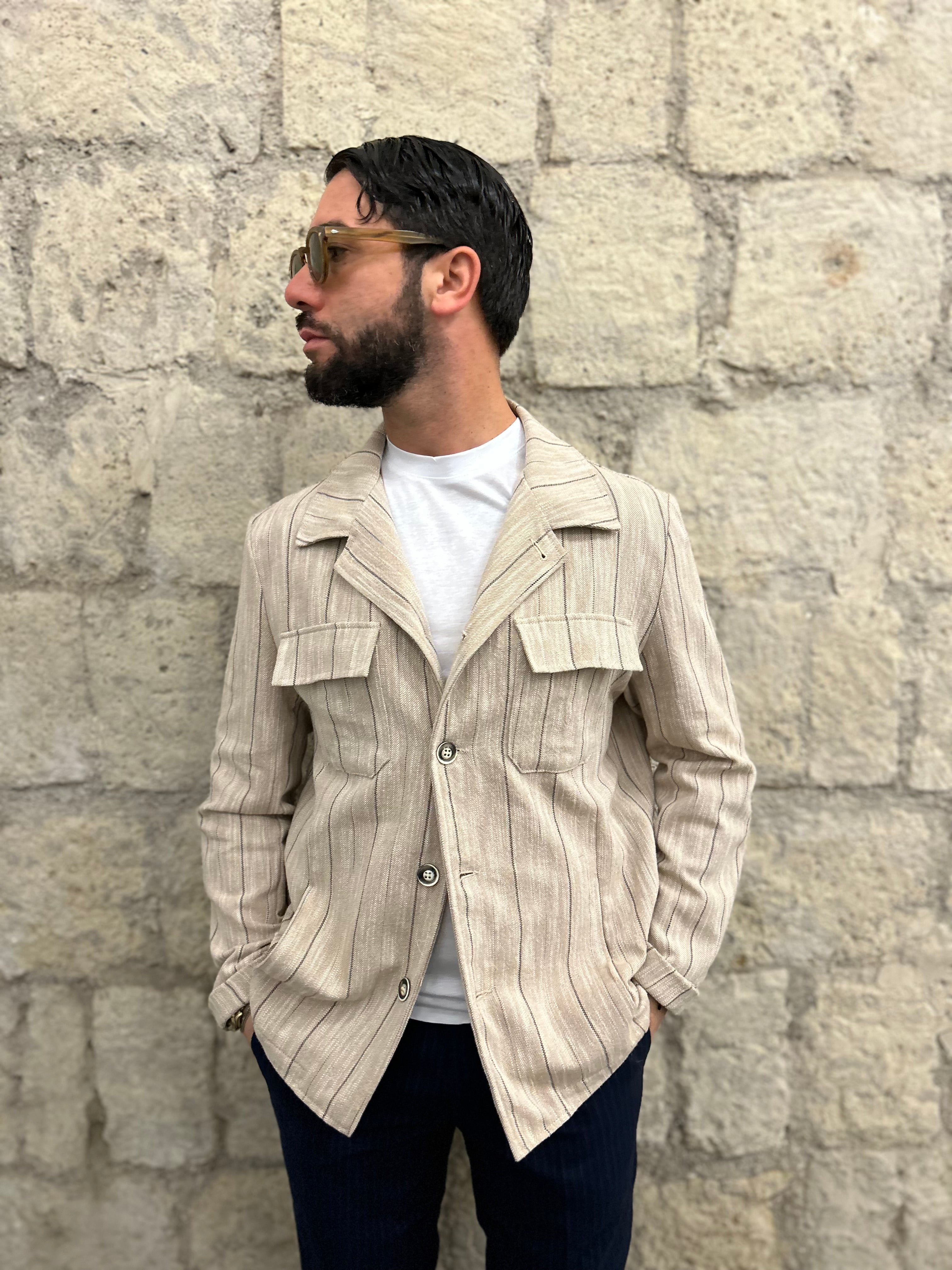 SAHARIANA STRIPES - BEIGE