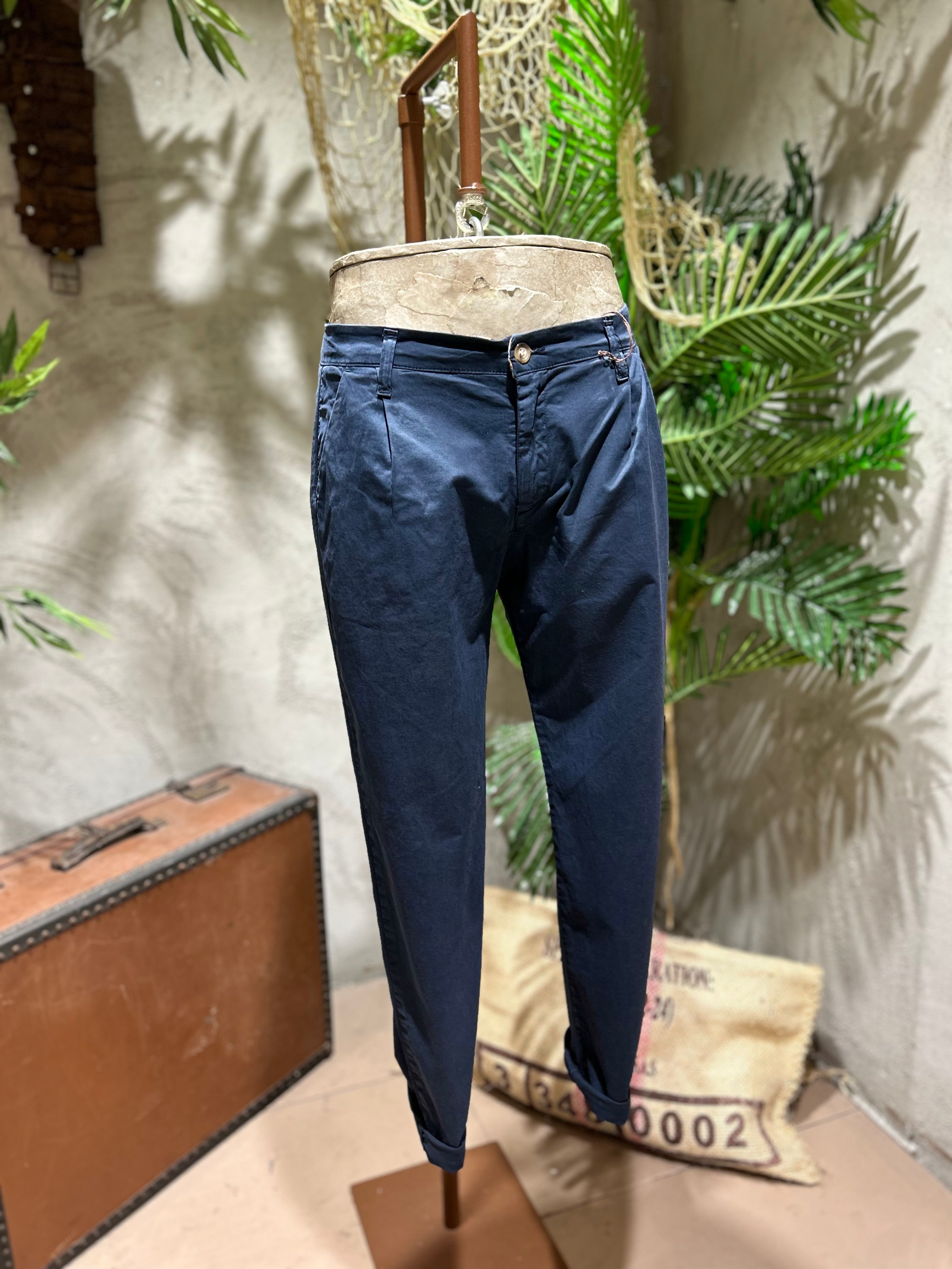 PANTALONI IN COTONE - BLU, SABBIA, VERDE, BIANCO