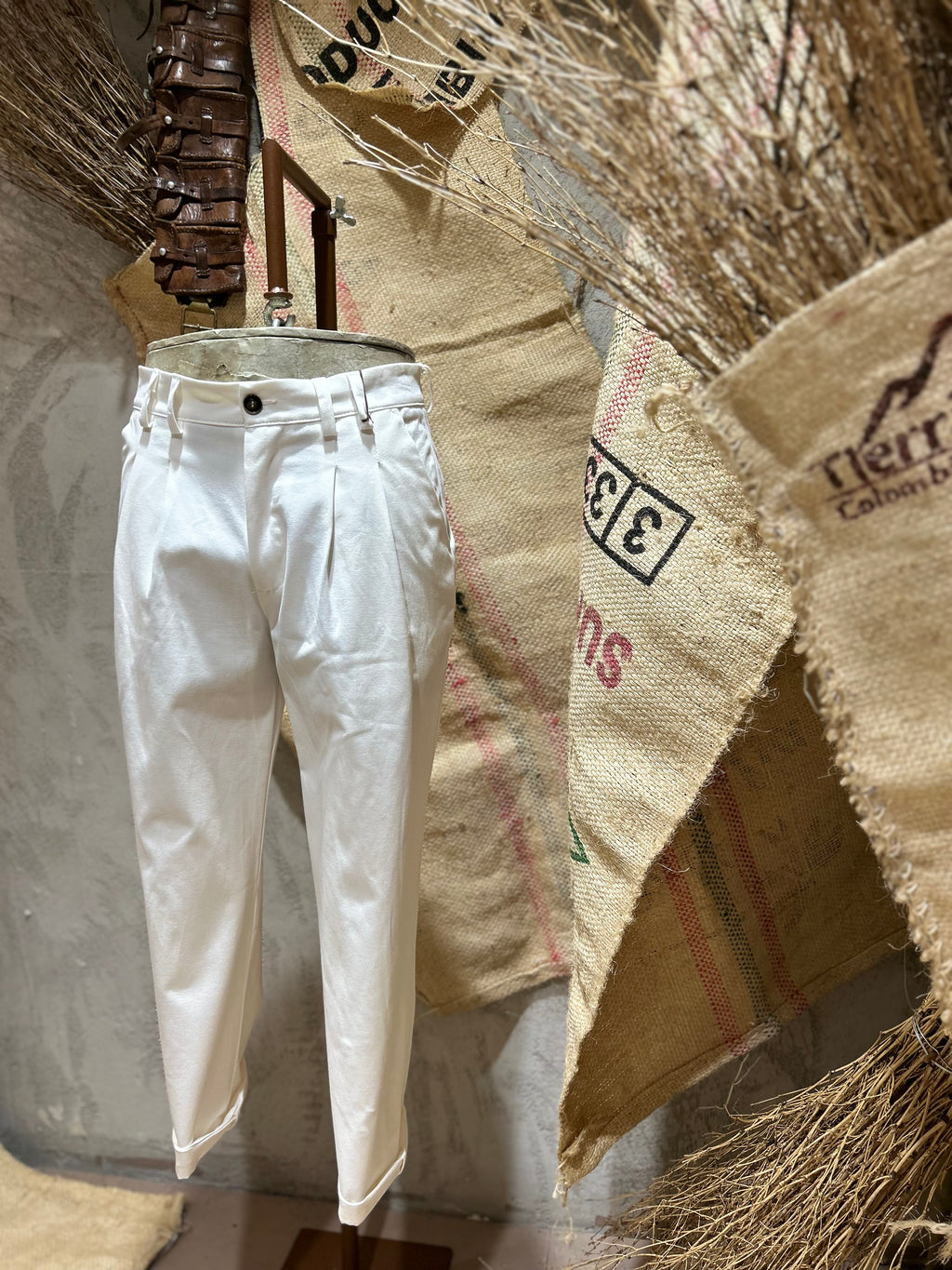 PANTALONI - BIANCO, FANGO,BLU NAVY