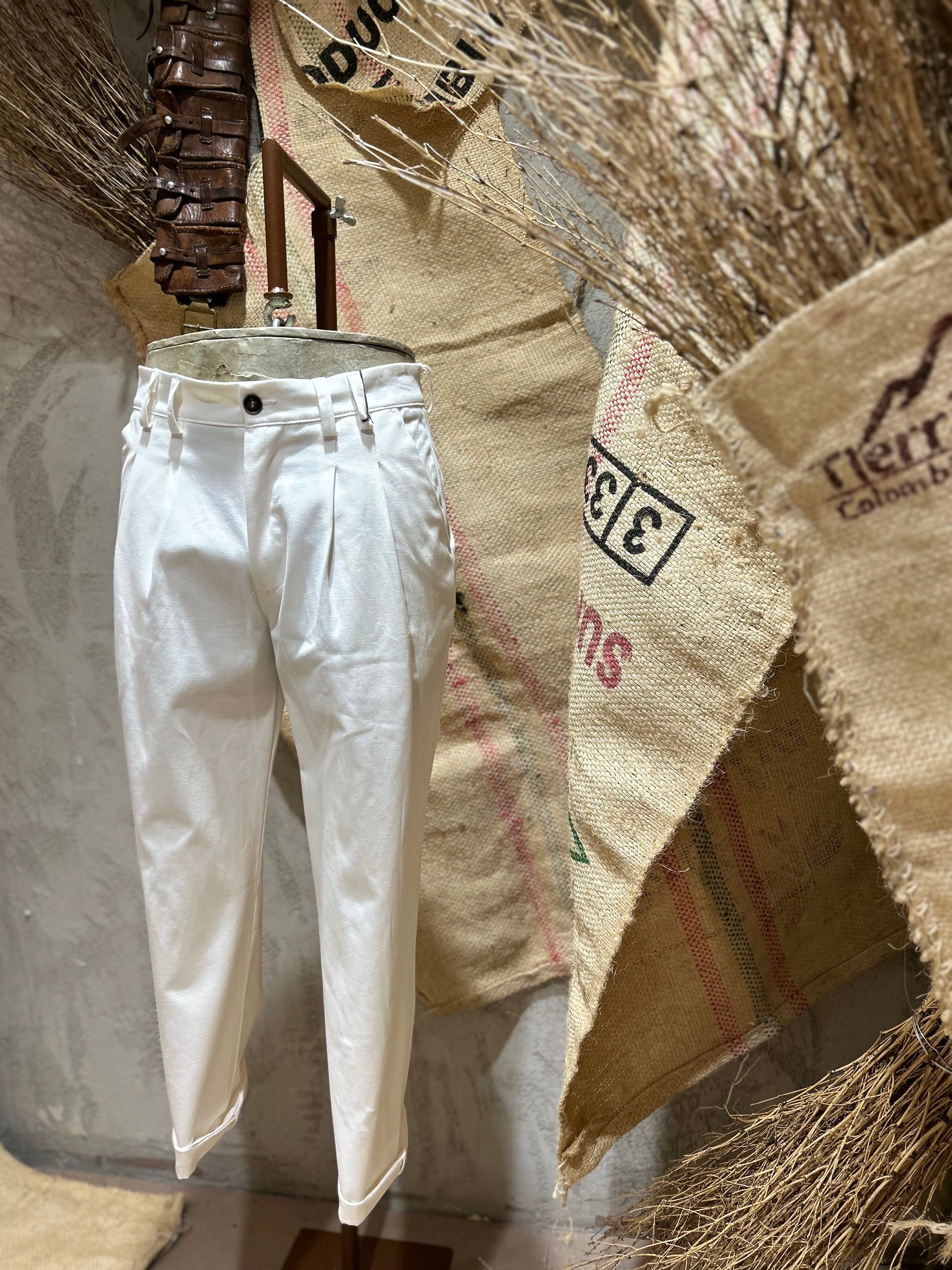 PANTALONI - BIANCO, FANGO,BLU NAVY