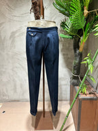 PANTALONI CON PINCES - DENIM