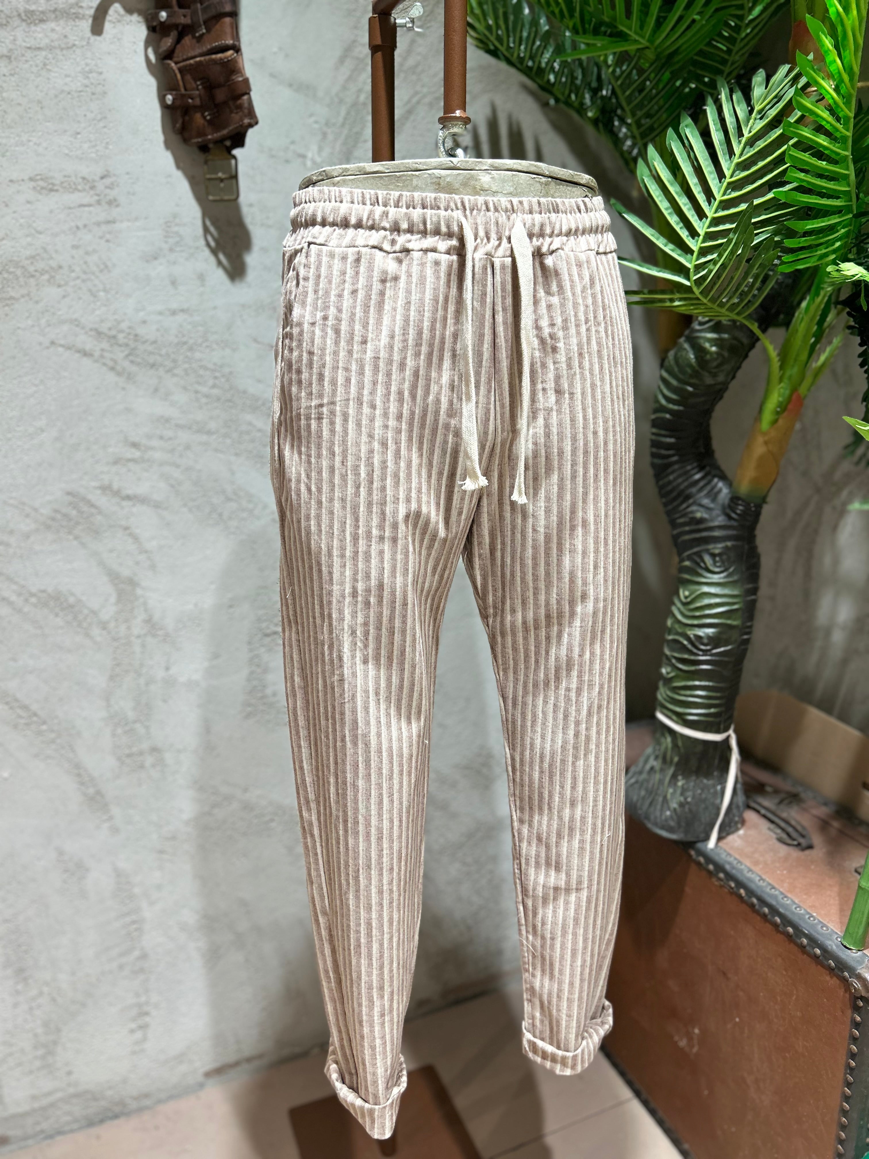PANTALACCIO STRIPES - SABBIA