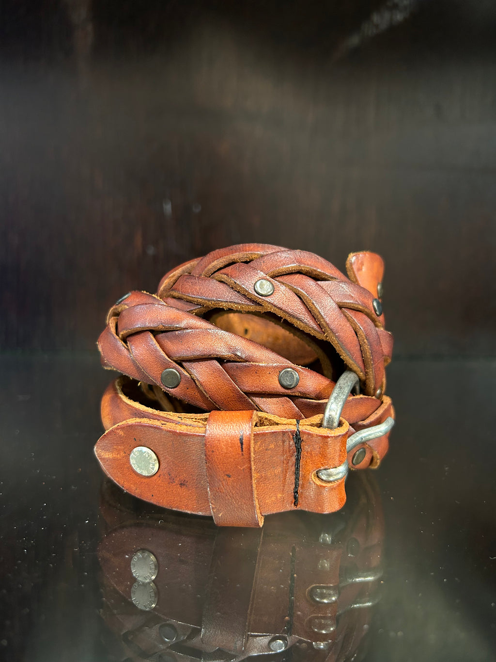 CINTURA NAIROBI - NERO, RUGGINE