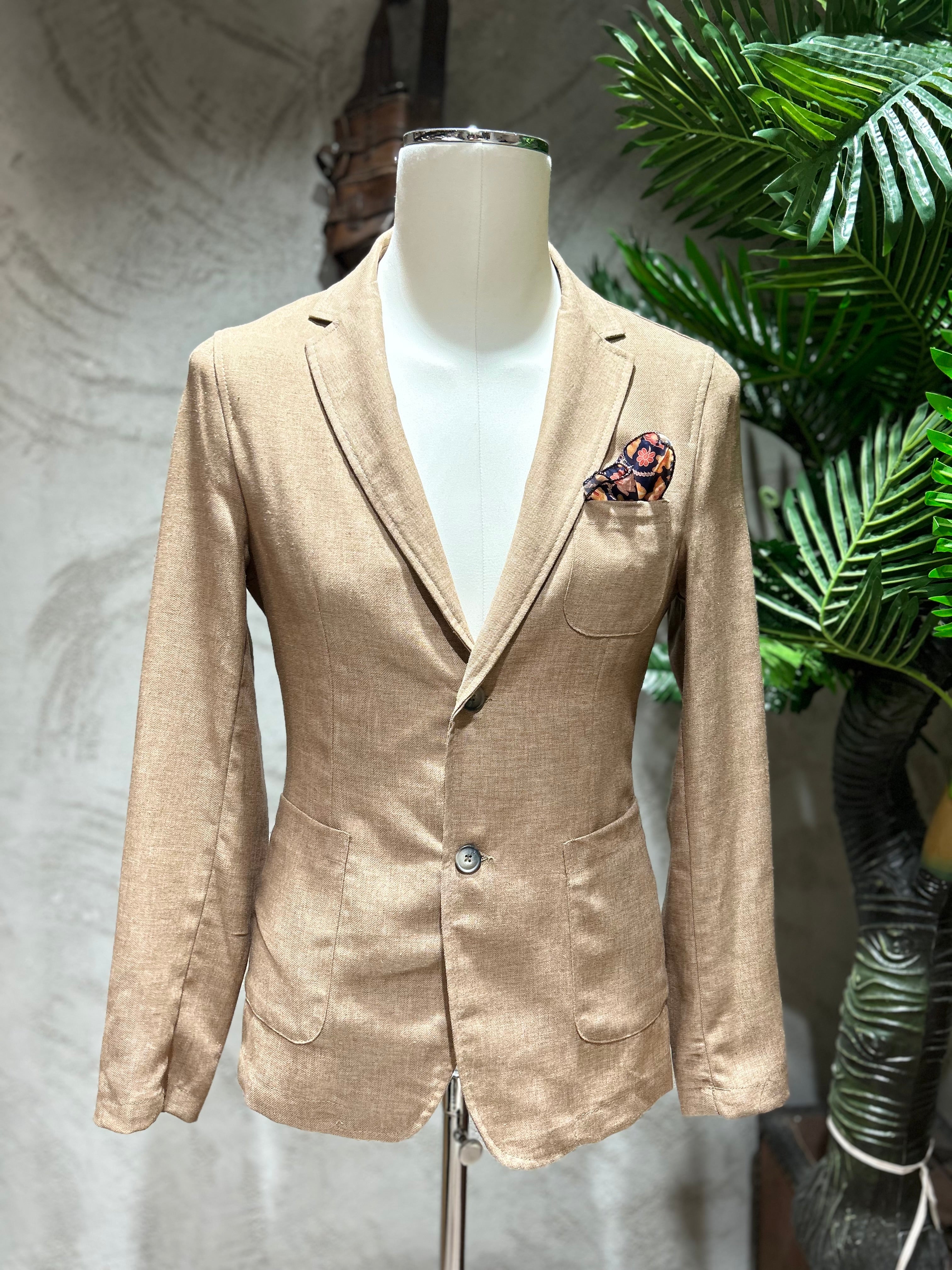 GIACCA MICROFANTASIA - SABBIA, BISCOTTO