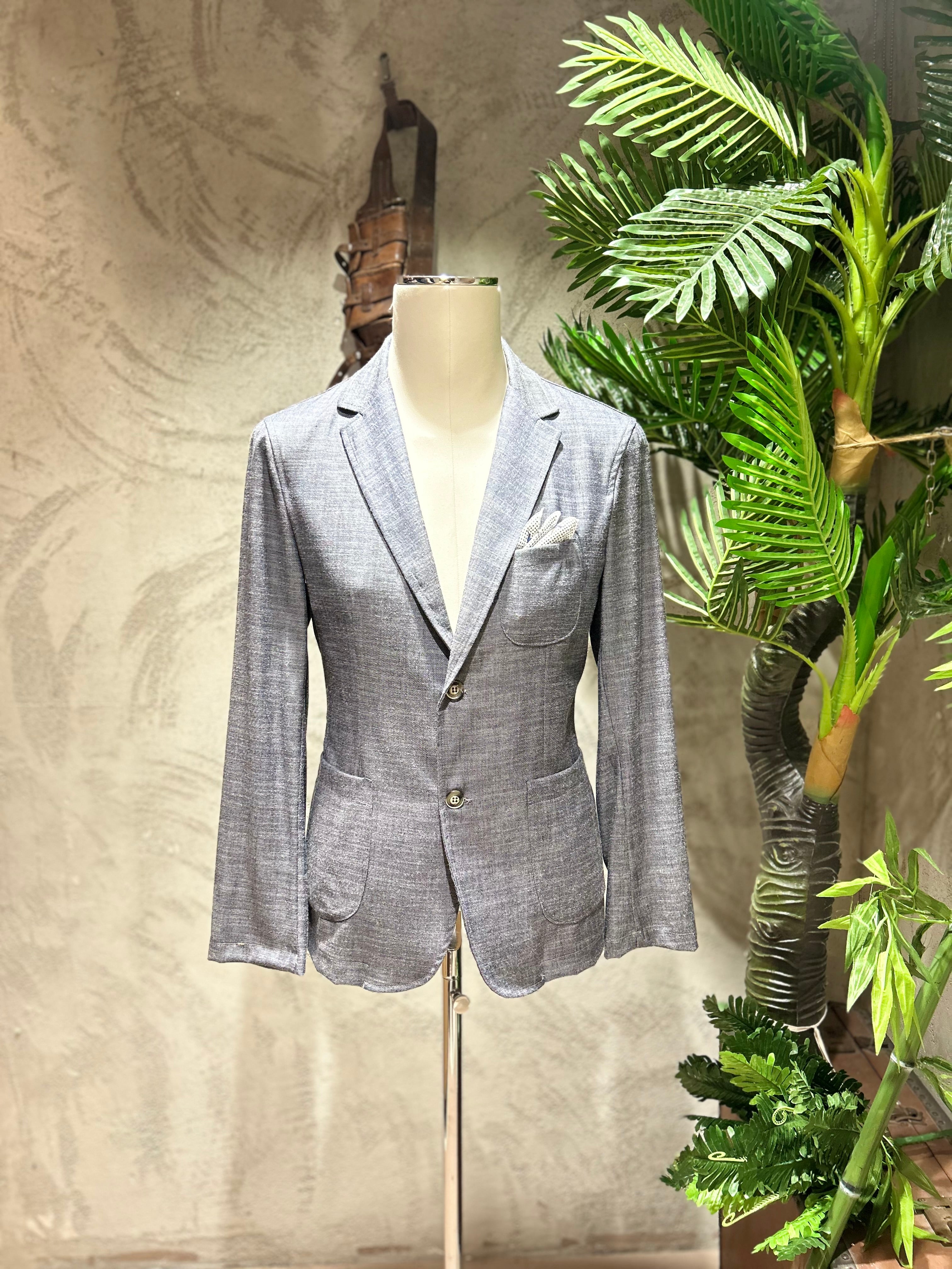 GIACCA MICROFANTASIA -  VERDE, BLU