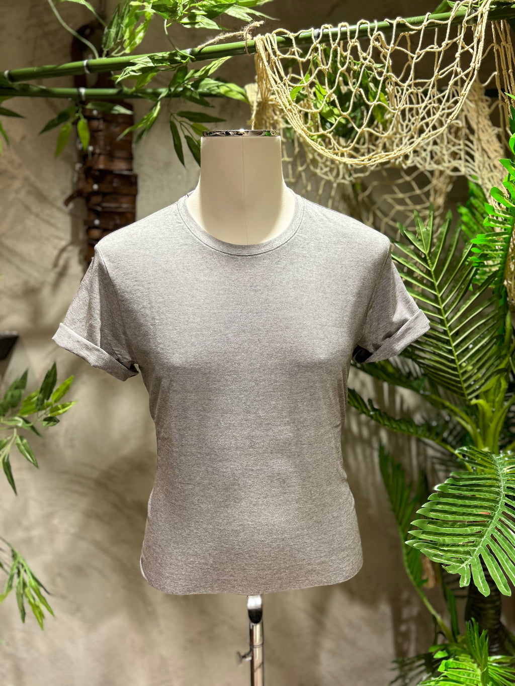 T-SHIRT STRIPES - GRIGIO, SABBIA