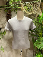T-SHIRT STRIPES - GRIGIO, SABBIA