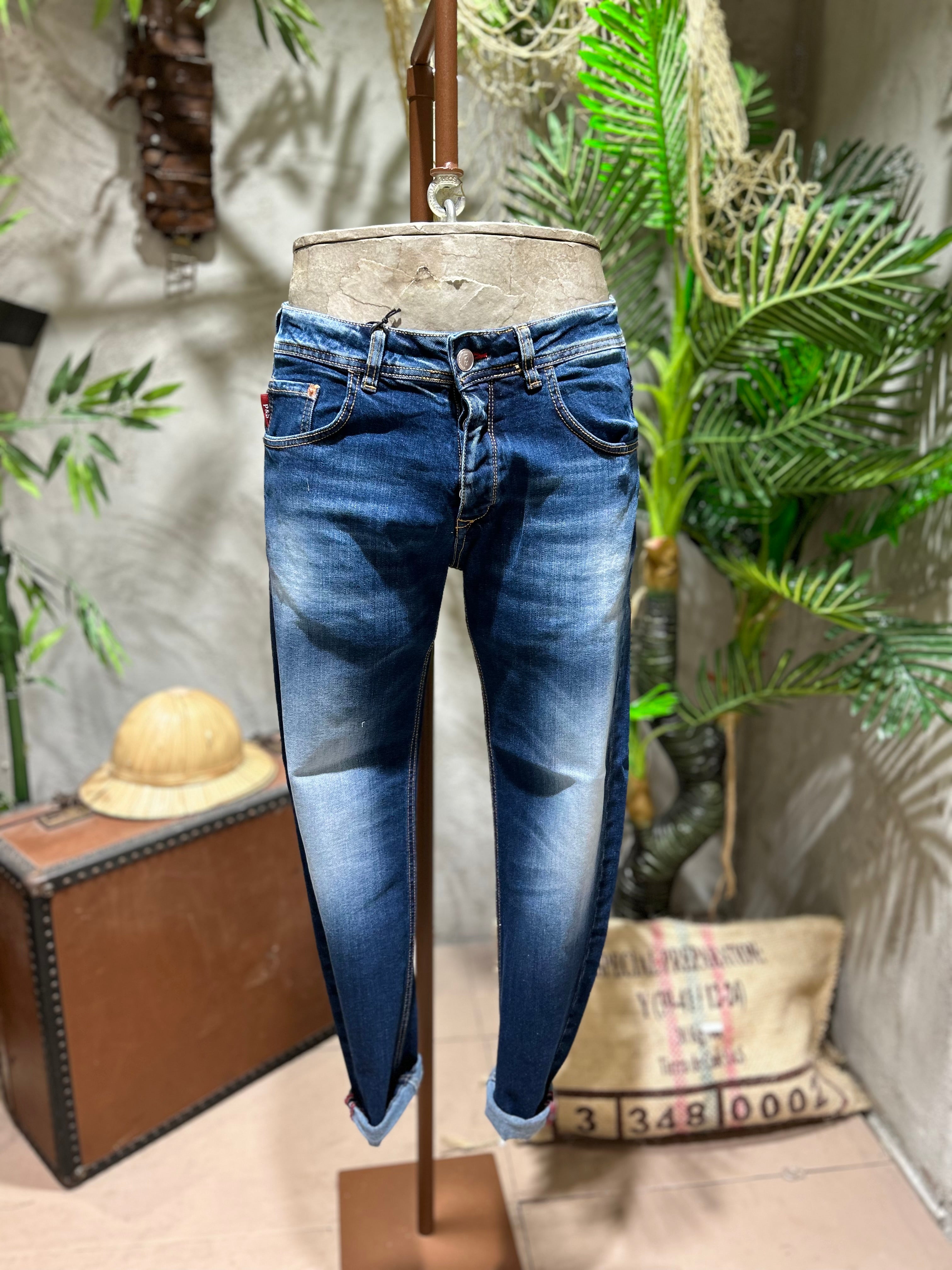 SKINNY DENIM EXCHANGED WASH - DENIM