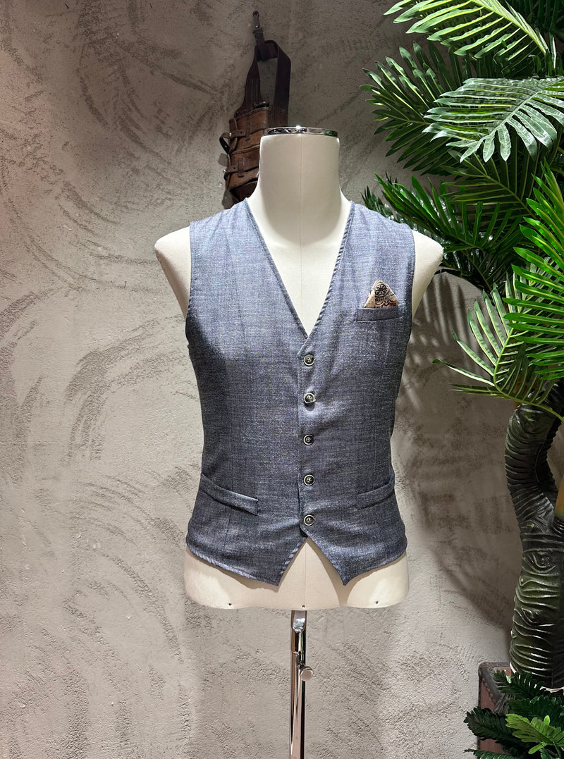 GILET MICROFANTASIA - VERDE,BLU