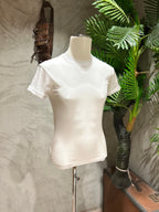 T-SHIRT IN FILO DI SCOZIA - BLU, BIANCO, NERO, MORO, BEIGE, VERDE