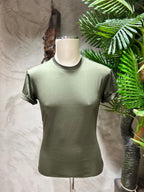 T-SHIRT IN FILO DI SCOZIA - BLU, BIANCO, NERO, MORO, BEIGE, VERDE
