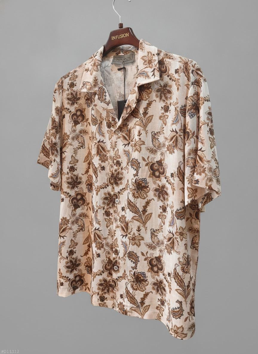 Minnesota — Camicia Viscosa Stampata Made in Italy