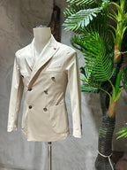 GIACCA DOPPIOPETTO - PANNA,BLU