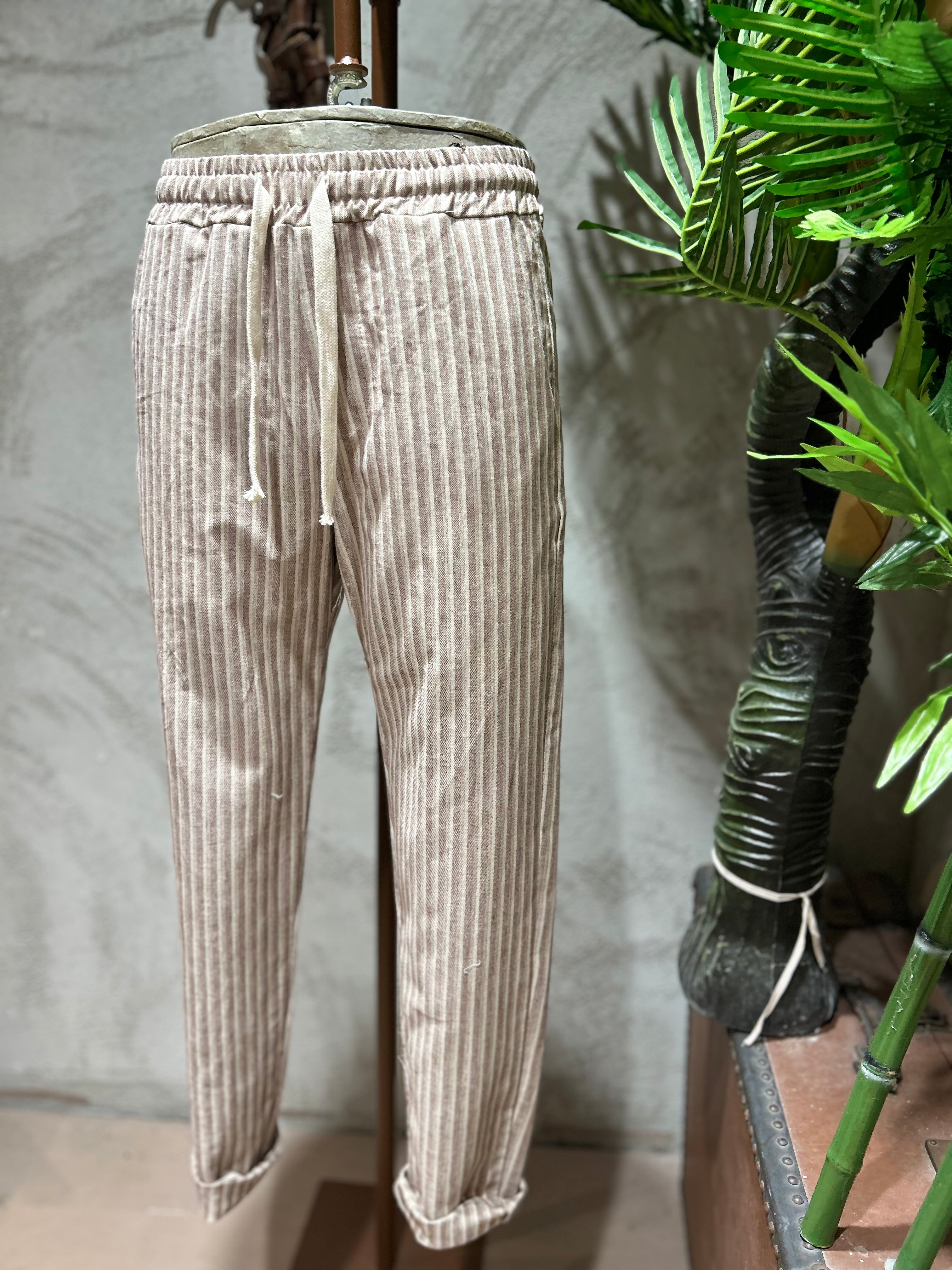 PANTALACCIO STRIPES - SABBIA
