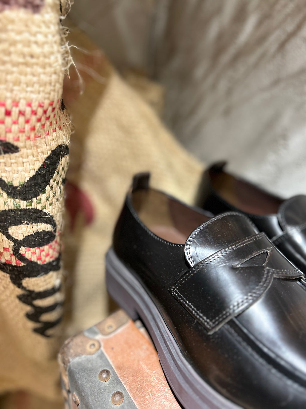 MOCASSINO IN PELLE - MORO