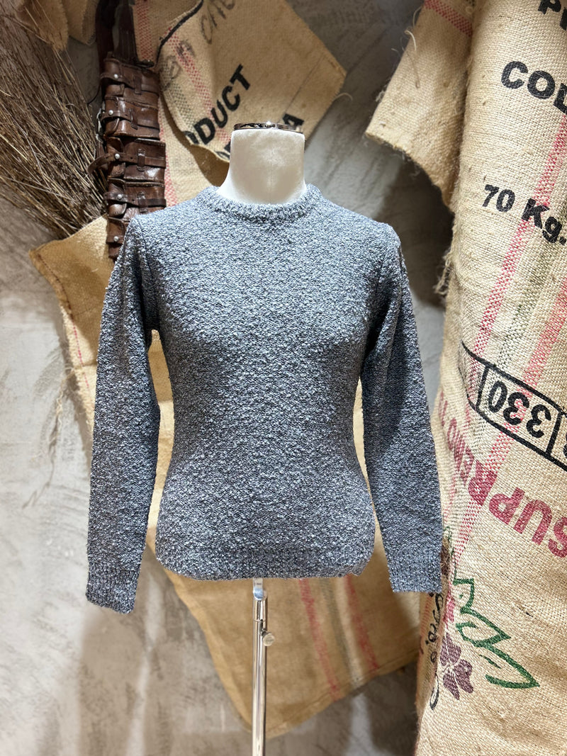 MAGLIA GIROCOLLO BOUCLE' - GRIGIO,TORTORA