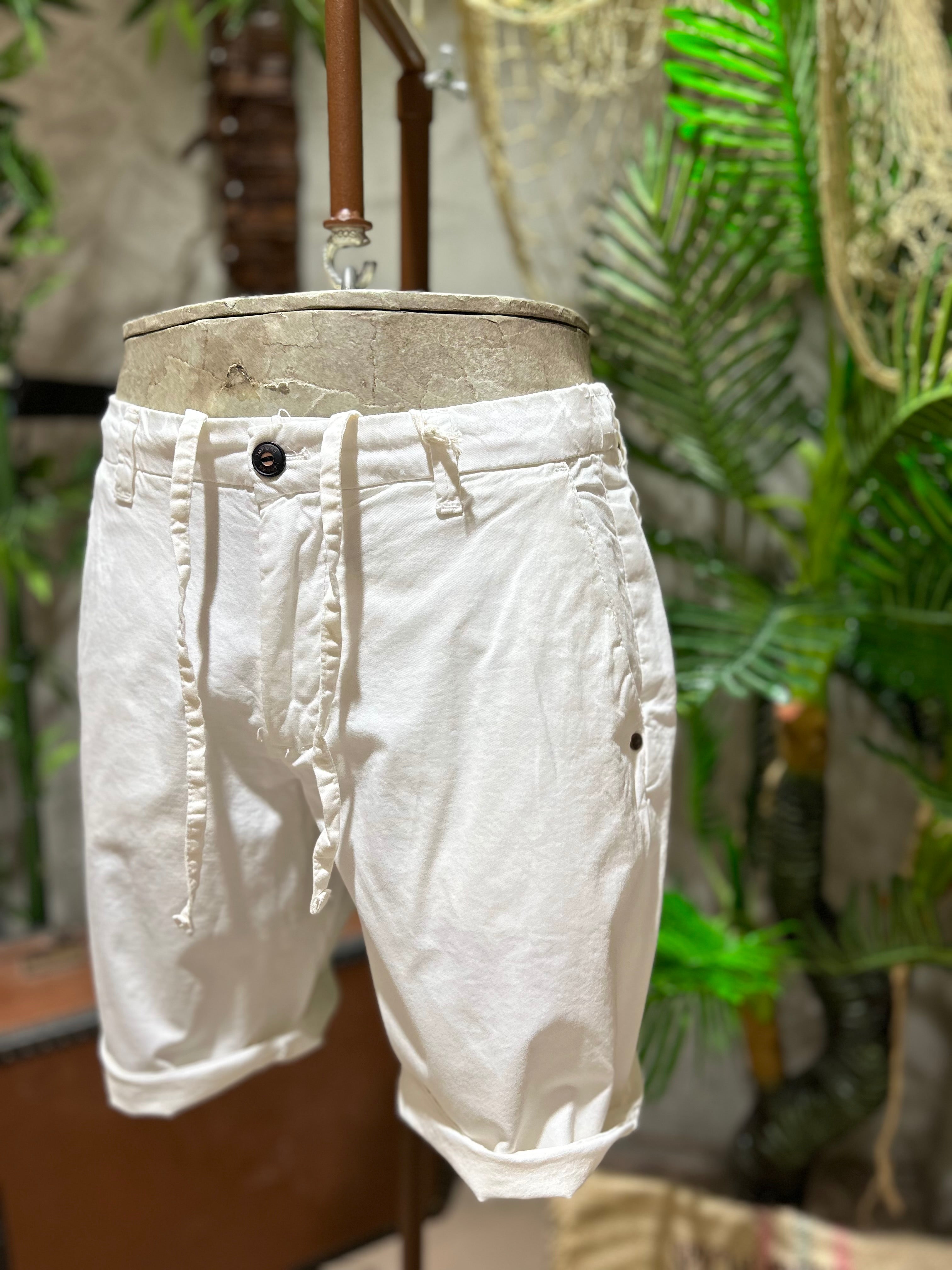 SHORTS IN COTONE  - BIANCO