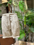 SHORTS IN LINO - BIANCO, BLU, SABBIA, FANGO