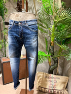 SKINNY DENIM MICROPAINTING - BLUE DENIM