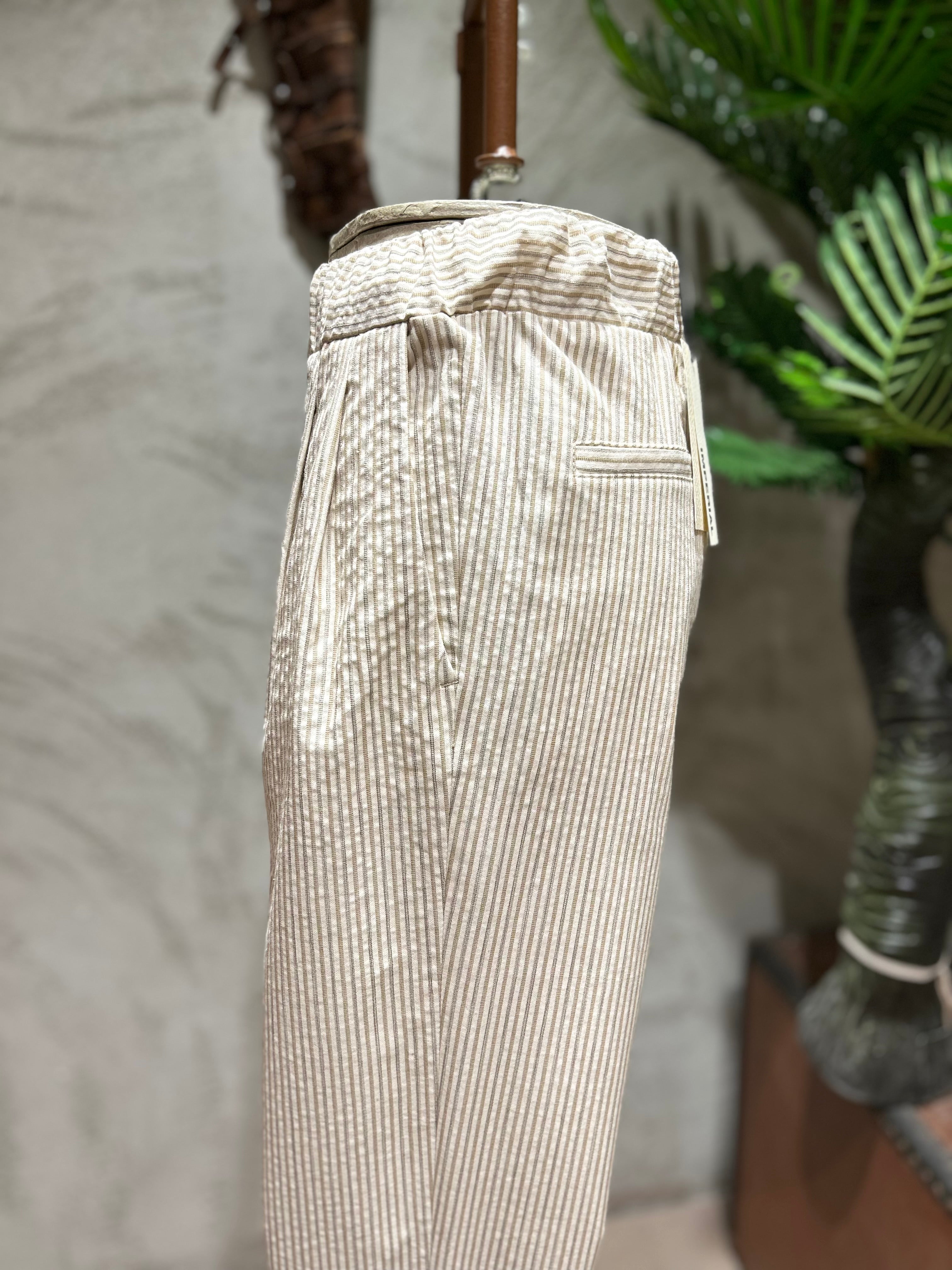 PANTALONI A RIGHE REGULAR FIT - MULTICOLOR