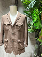 SAHARIANA  MISTO LINO - CACAO