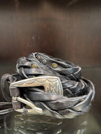 CINTURA NAIROBI - NERO, RUGGINE