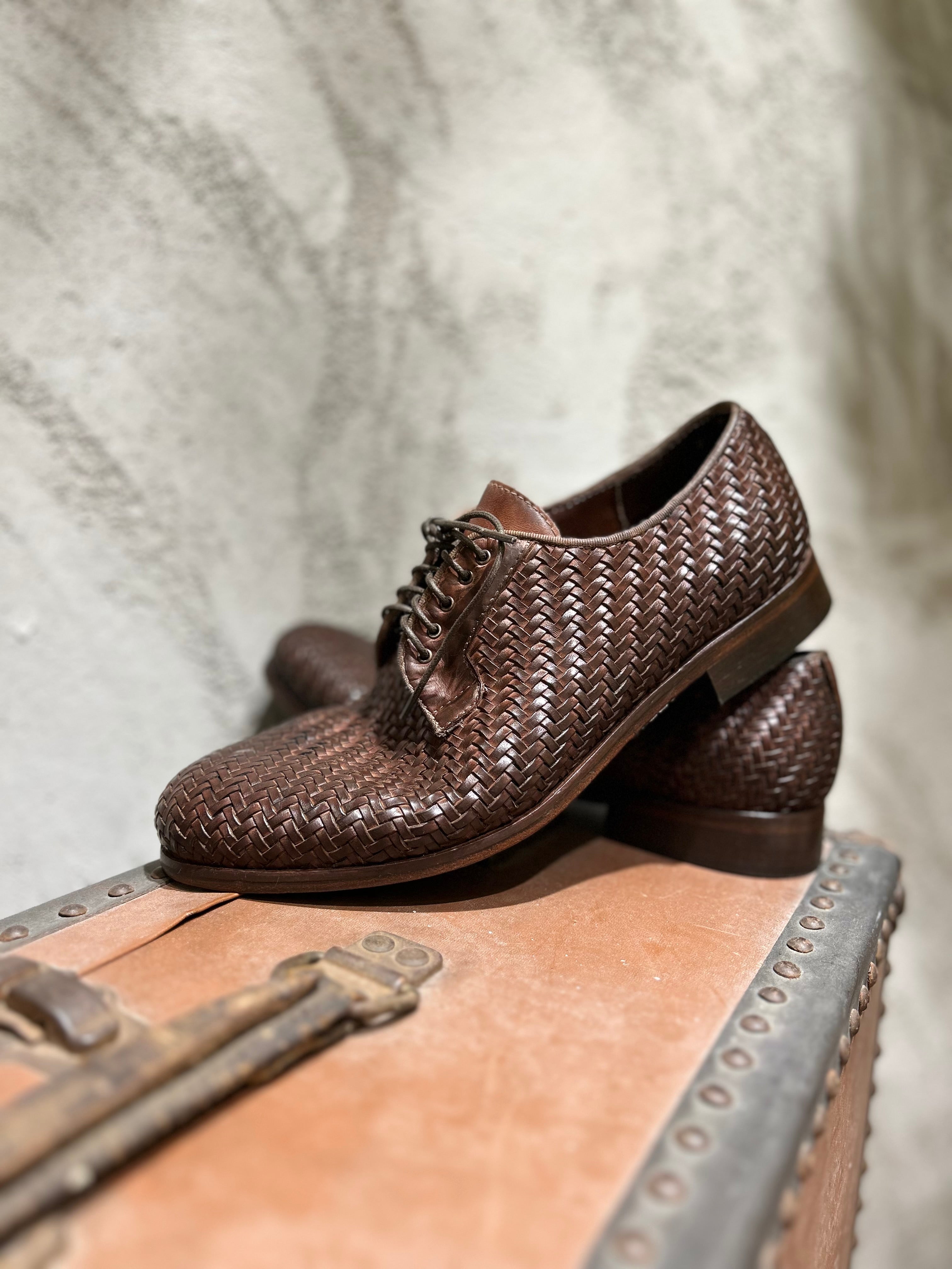 STRINGATA MINI INTRECCIO  - CUOIO