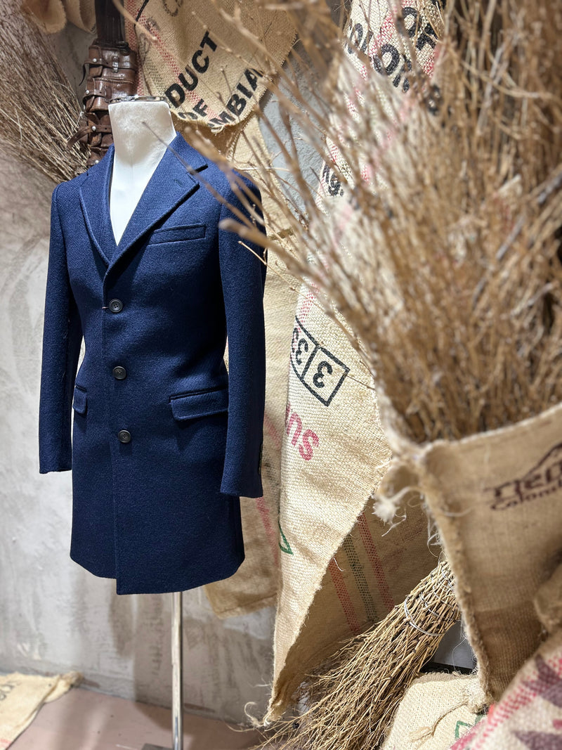 CAPPOTTO MONOPETTO - BLU NAVY