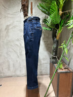 DENIM CON FIBBIE -DARK NAVY