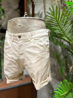SHORTS IN COTONE - OFF-WHITE, ECRU', SABBIA, KAKI, BLU NAVY