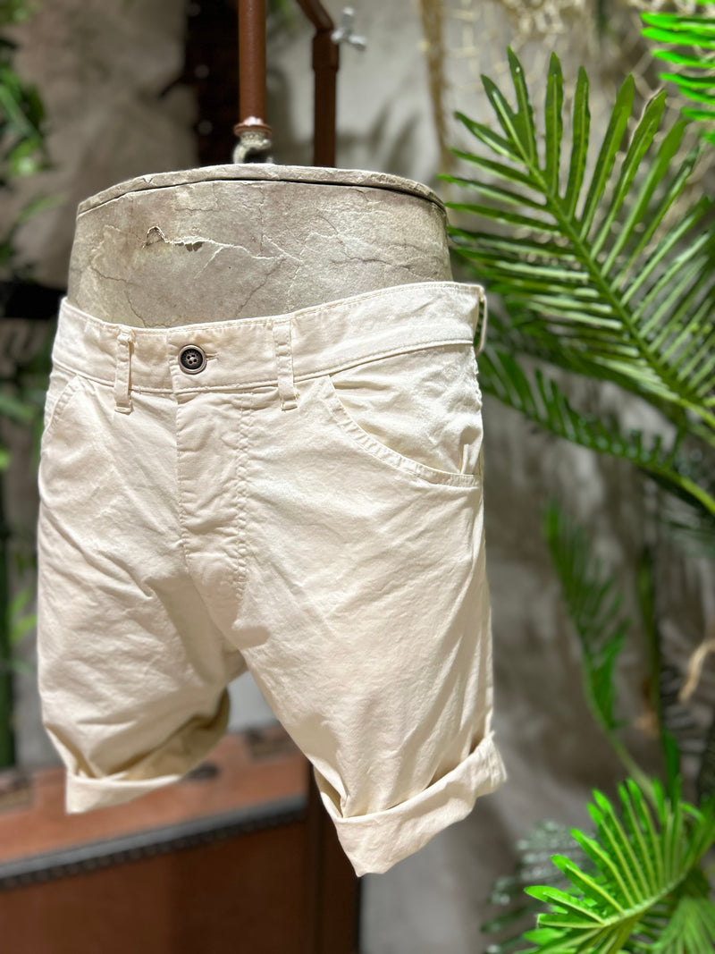 SHORTS IN COTONE - OFF-WHITE, ECRU', SABBIA, KAKI, BLU NAVY, NOCCIOLA