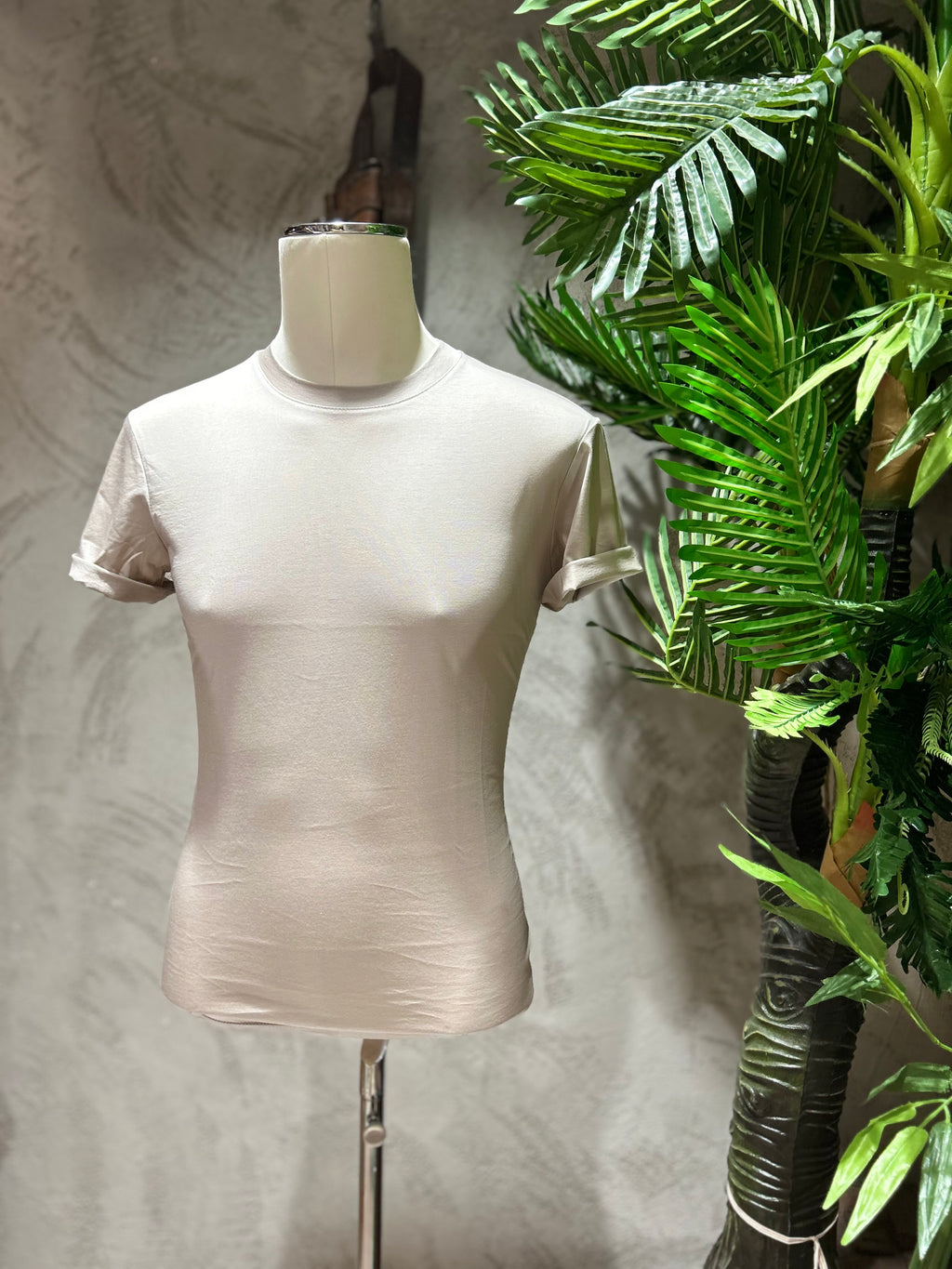 T-SHIRT IN FILO DI SCOZIA - BLU, BIANCO, NERO, MORO, BEIGE, VERDE