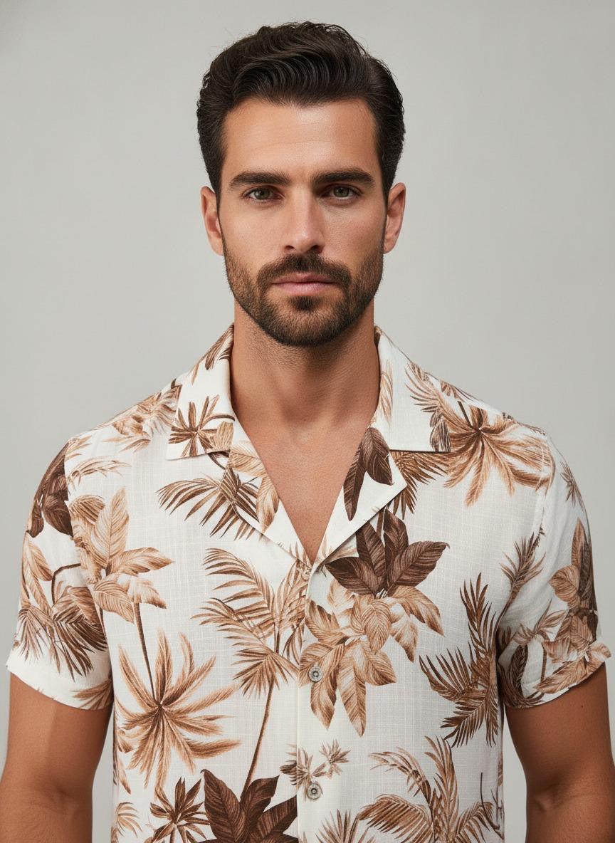 Palm Beach — Camicia in Cotone e Viscosa