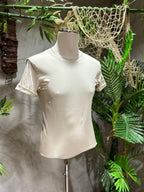 T-SHIRT BASIC IN COTONE - BIANCO, NERO