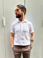 POLO GARZATA - NAVY, BIANCO