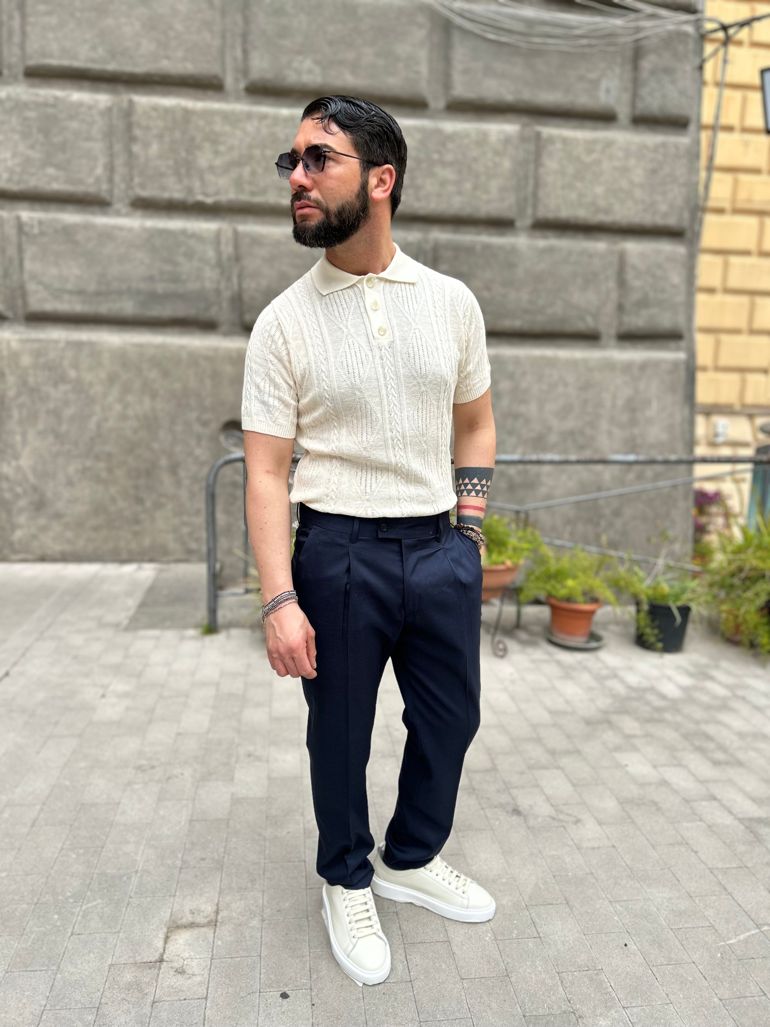 ABITO DOPPIOPETTO - BLU, SABBIA