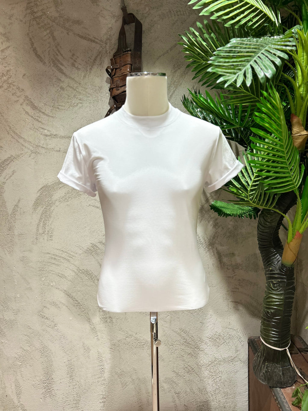 T-SHIRT GIROCOLLO - NERO,BIANCO