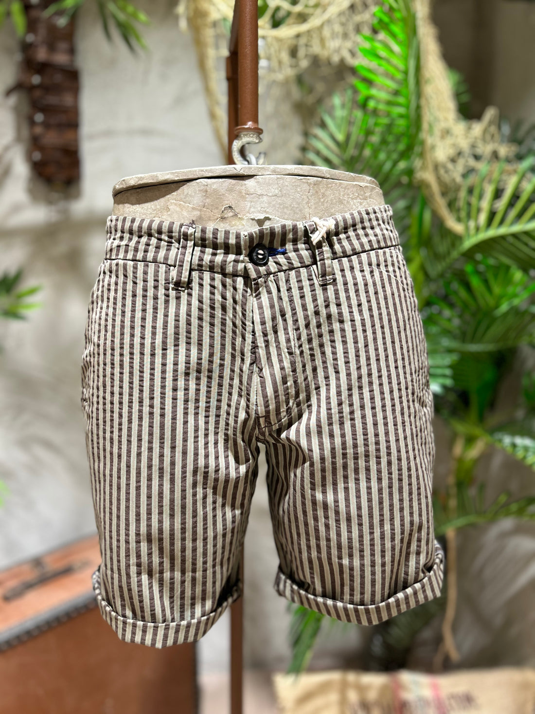 SHORTS STRIPES - GREEN