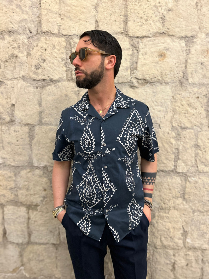 CAMICIA EGYPT - BLU NAVY
