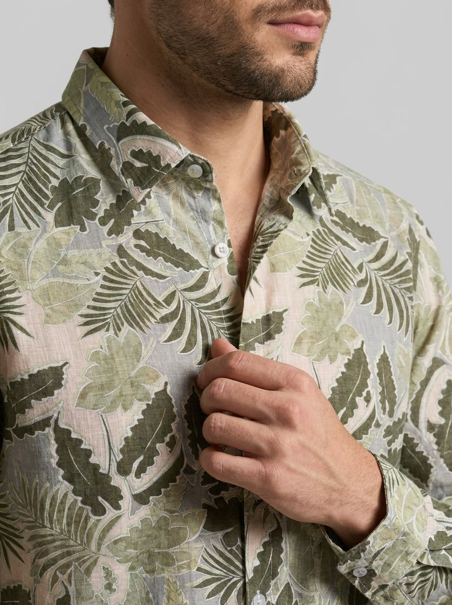 Cedro — Camicia Cotone Lino e Viscosa