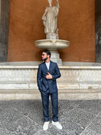 PANTALONI CON PINCES - DENIM