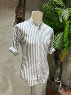 CAMICIA STRIPES - BIANCO/BLU