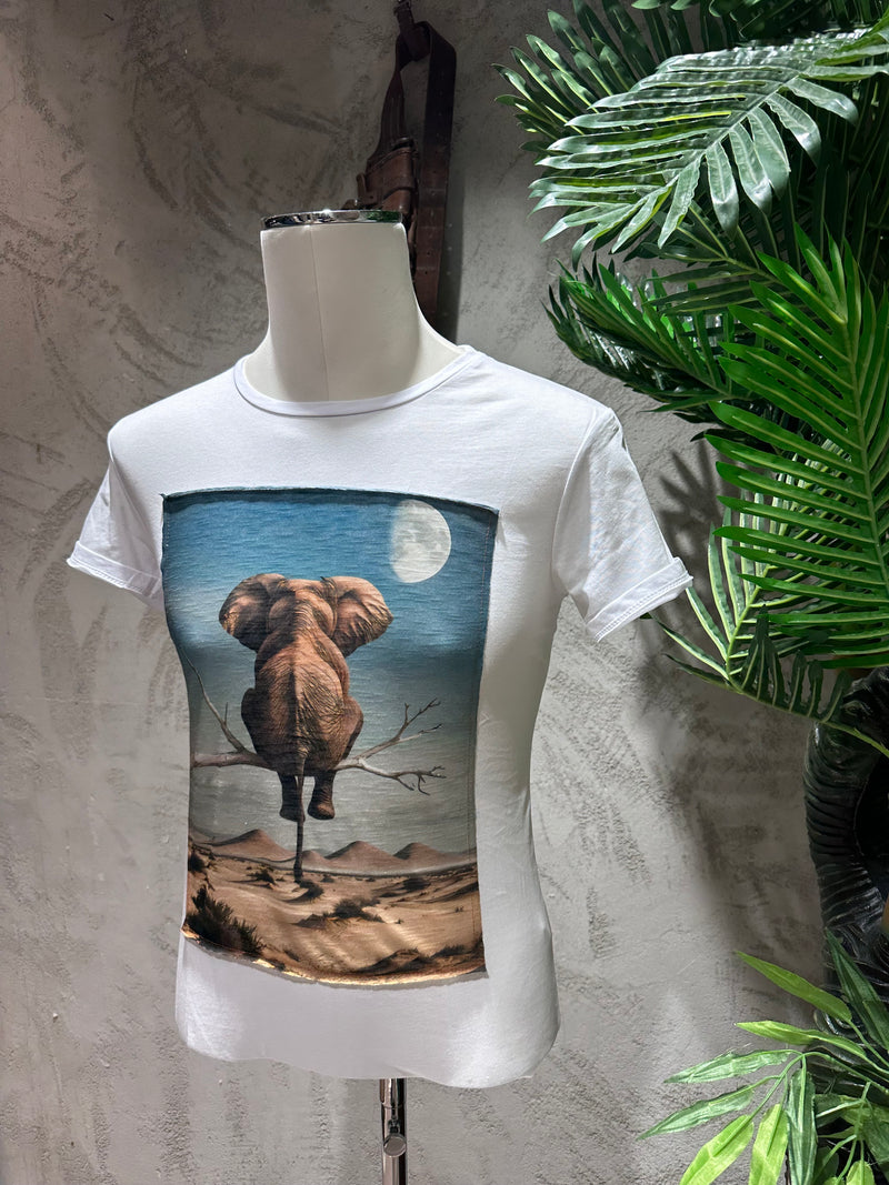 T-SHIRT STAMPA ELEFANTE