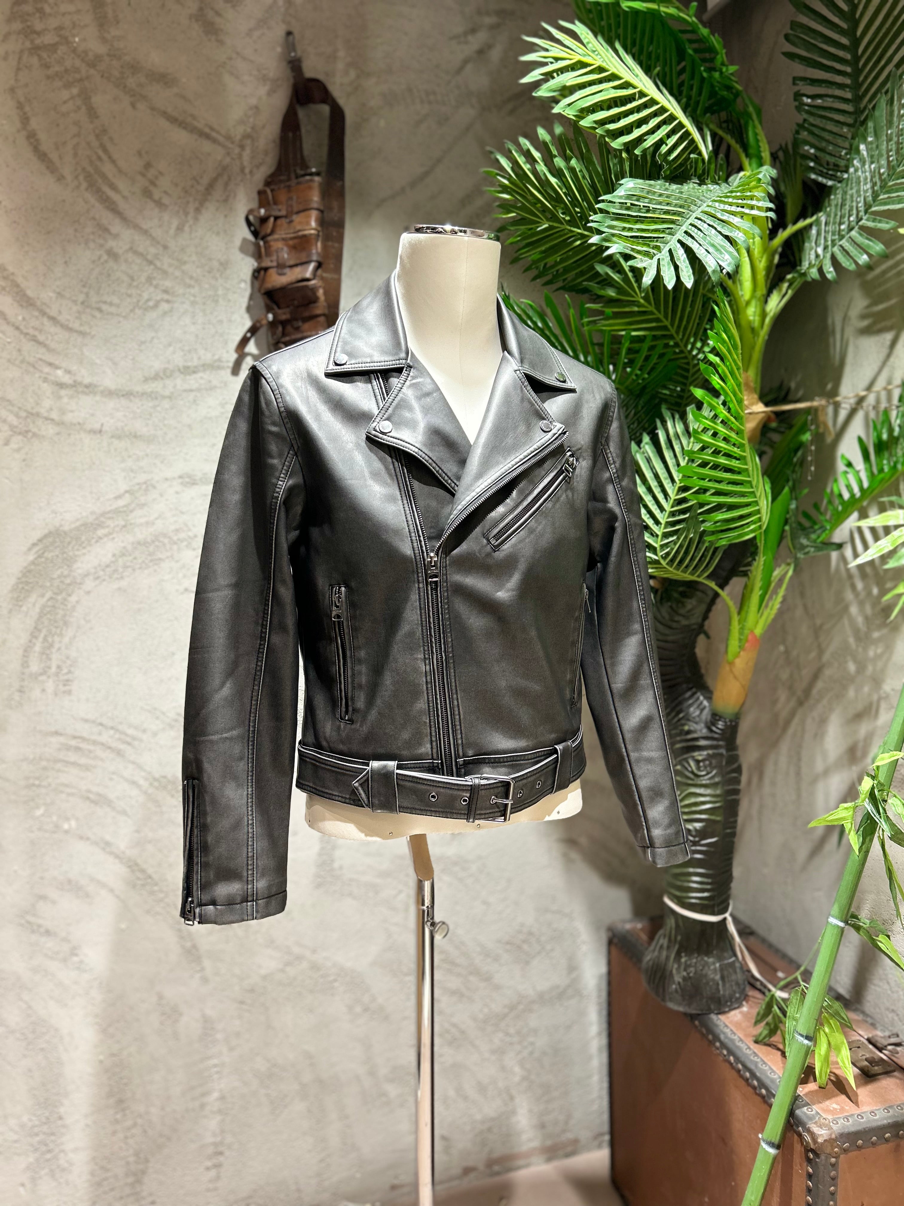 JACKET IN ECOPELLE - GRIGIO