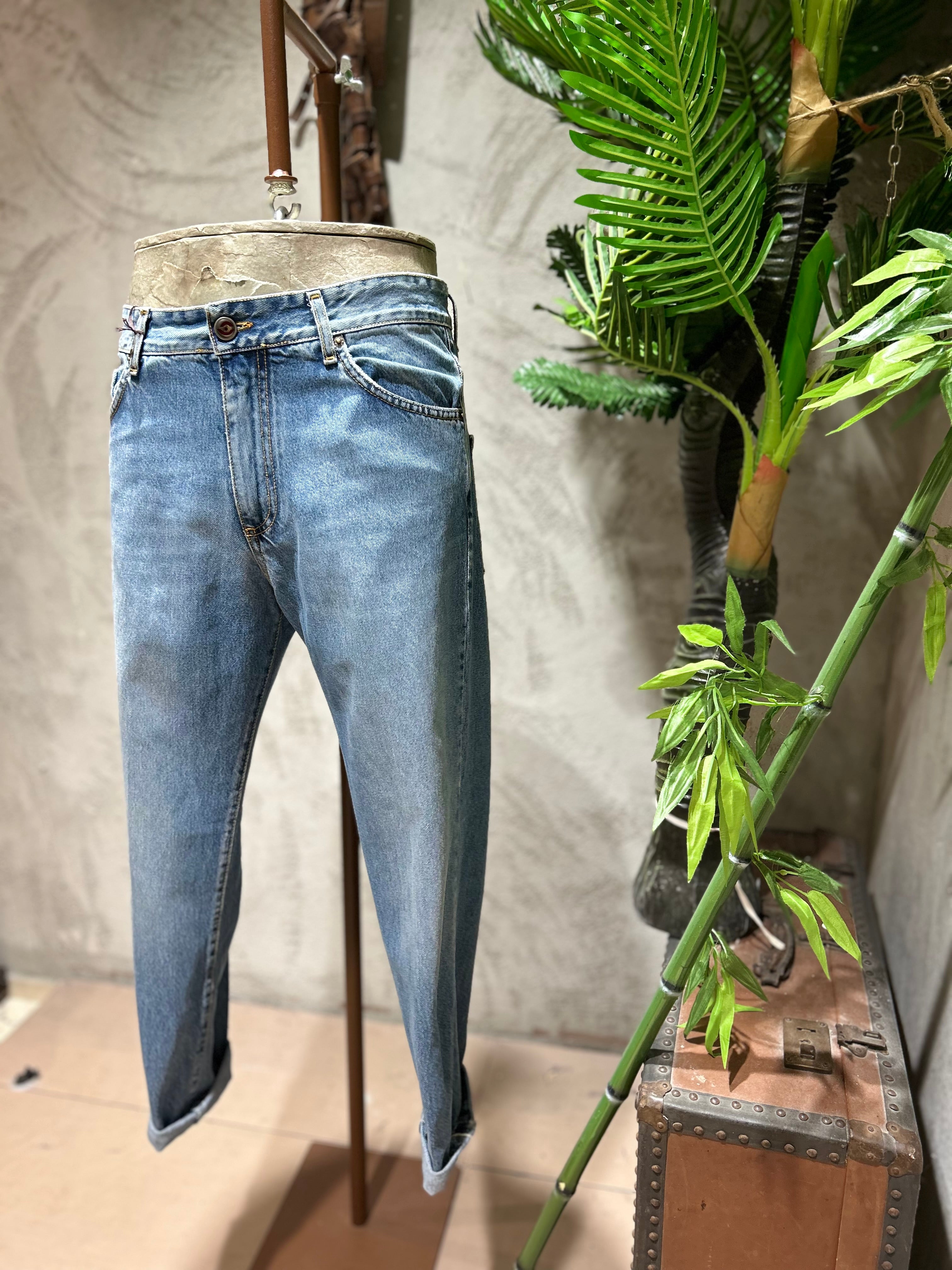 JEANS CARROT FIT - DENIM