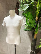 T-SHIRT IN FILO DI SCOZIA - BLU, BIANCO, NERO, MORO, BEIGE, VERDE