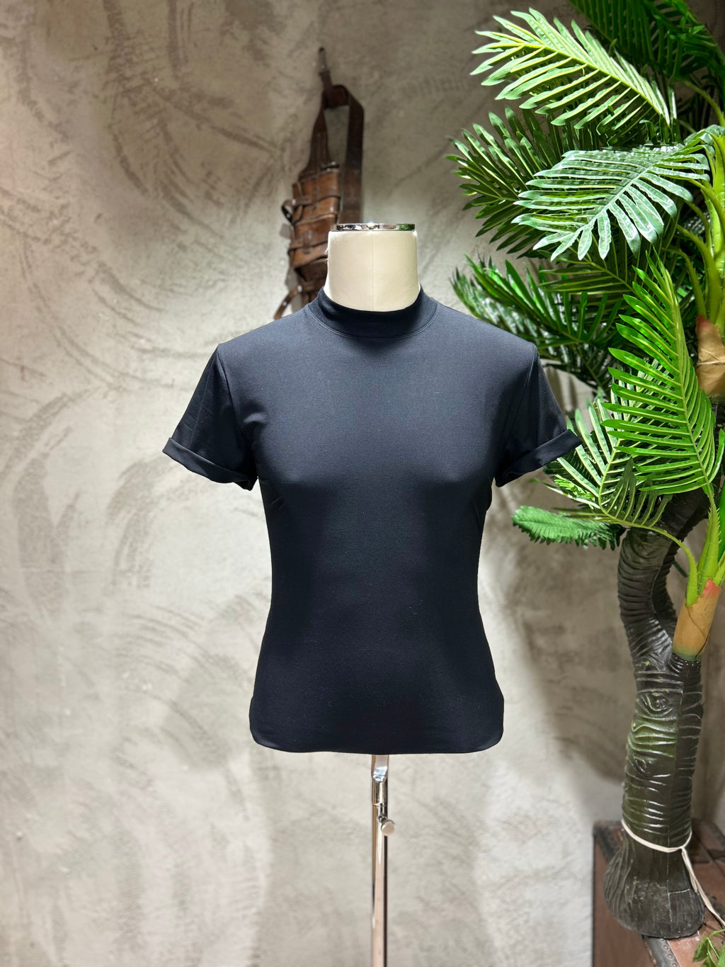 T-SHIRT GIROCOLLO - NERO,BIANCO