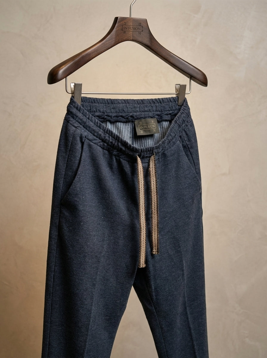 America — Pantalaccio Lino Cotone e Viscosa Carrot Fit
